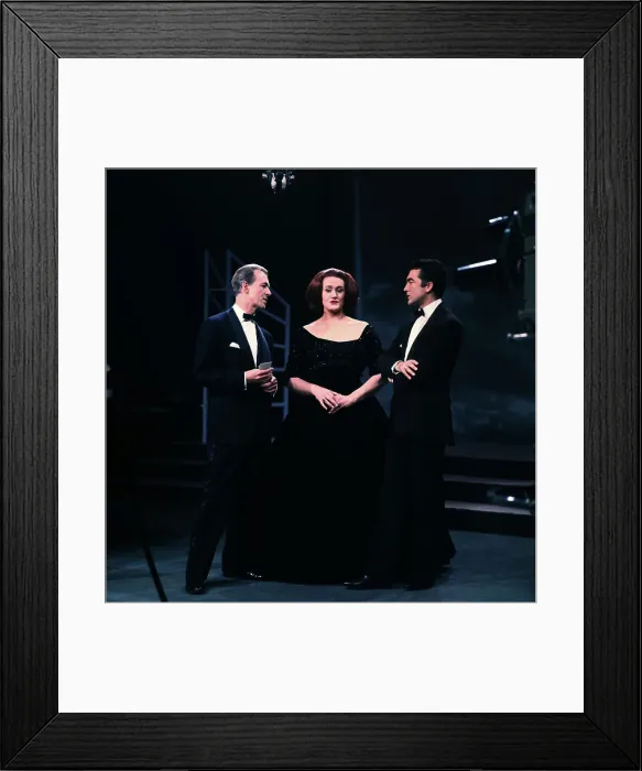 Framed Print : Michael Denison with Richard Bonynge and Joan Sutherland Framed Print : Michael Denison with Richard Bonynge and Joan Sutherland