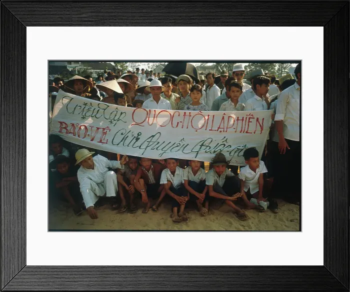 Framed Print : View of Vietnam for the Vietnamese Rally Framed Print : View of Vietnam for the Vietnamese Rally