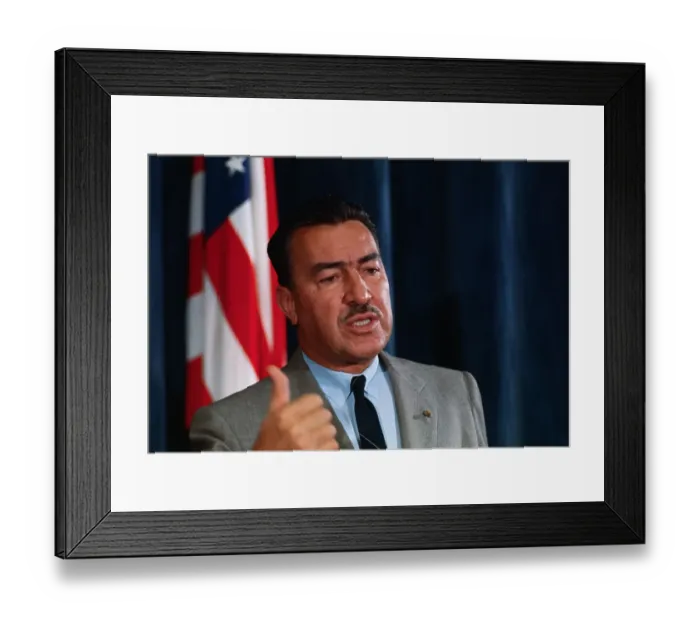 Framed Print : Portrait of Adam Clayton Powell Framed Print : Portrait of Adam Clayton Powell