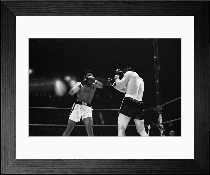 Framed Print : Portrait of Cassius Clay Boxing George Chuvale Framed Print : Portrait of Cassius Clay Boxing George Chuvale
