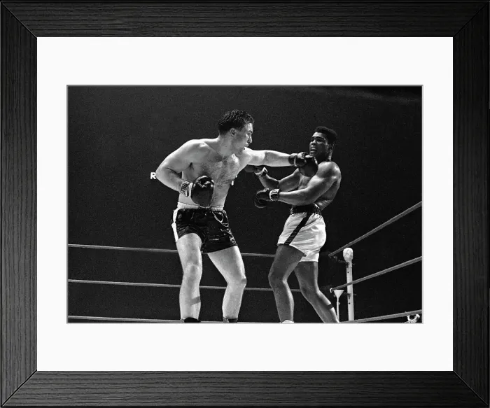 Framed Print : Portrait of Cassius Clay Boxing George Chuvale Framed Print : Portrait of Cassius Clay Boxing George Chuvale