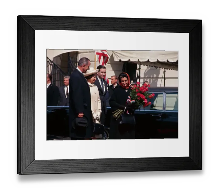 Framed Print : Indira Gandhi Being Greeted Framed Print : Indira Gandhi Being Greeted
