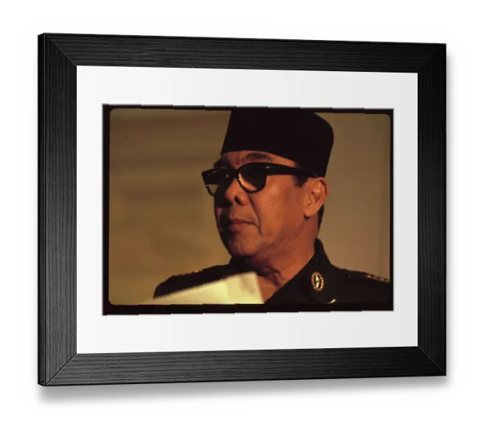 Framed Print : Portrait of Sukarno Framed Print : Portrait of Sukarno