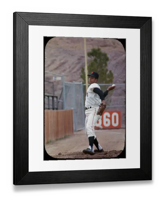 Framed Print : Juna Manichal Throwing Ball Framed Print : Juna Manichal Throwing Ball