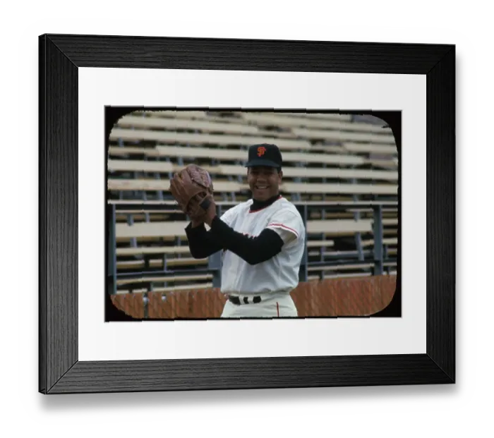 Framed Print : Juan Manichal Smiling Framed Print : Juan Manichal Smiling