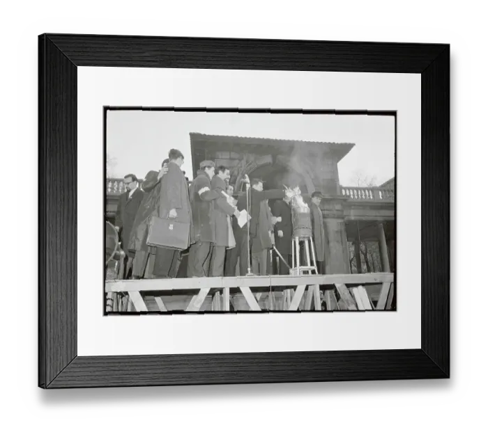 Framed Print : Protesters in Union Square