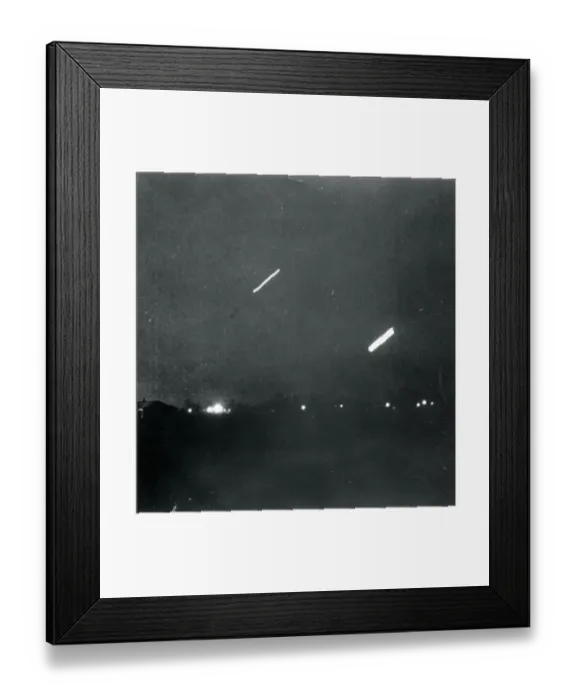 Framed Print : Unexplained Lights in Sky Framed Print : Unexplained Lights in Sky