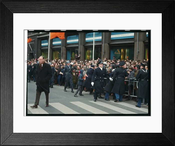 Framed Print : View of Pope Paul VI and Dr. Michael Ramsey