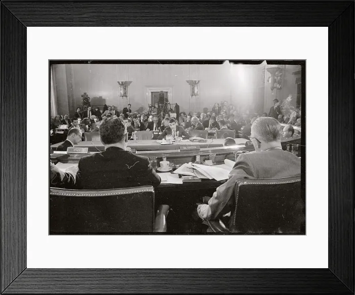 Framed Print : Back Room View at Ralph Nader Senate Hearing Framed Print : Back Room View at Ralph Nader Senate Hearing