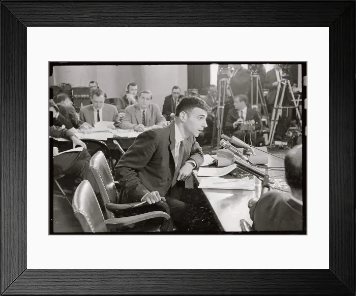 Framed Print : Ralph Nader Leaning in his Chair at Senate Meeting Framed Print : Ralph Nader Leaning in his Chair at Senate Meeting