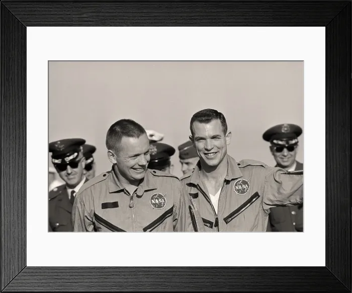 Framed Print : Neil Armstrong and David Scott Smiling Framed Print : Neil Armstrong and David Scott Smiling