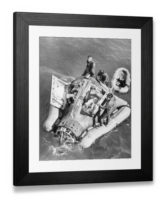 Framed Print : David Scott and Neil Armstrong in the Gemini 8 Command Module Framed Print : David Scott and Neil Armstrong in the Gemini 8 Command Module