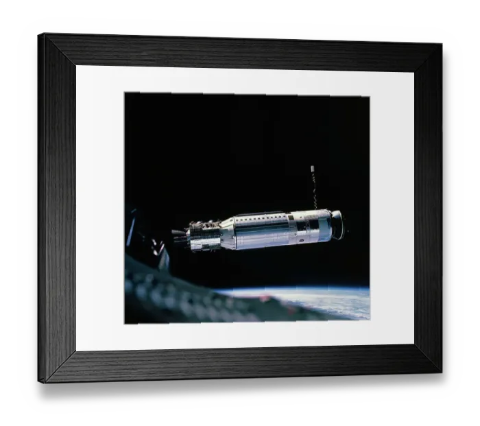 Framed Print : Gemini 8 Flying in Space Framed Print : Gemini 8 Flying in Space