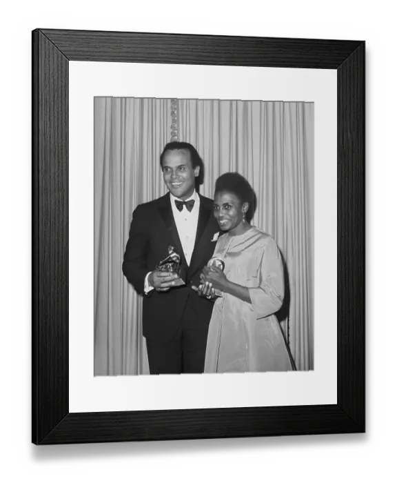 Framed Print : Harry Belafonte and Miriam Makeba Framed Print : Harry Belafonte and Miriam Makeba