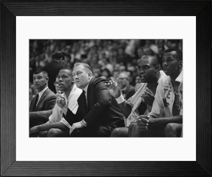 Framed Print : Don Haskins Yelling During Basketball Game