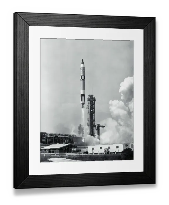 Framed Print : Gemini 8 Blasting Off