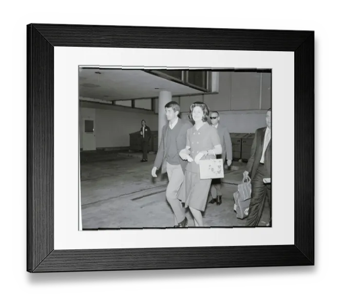 Framed Print : George Hamilton and Lynda Bird Johnson