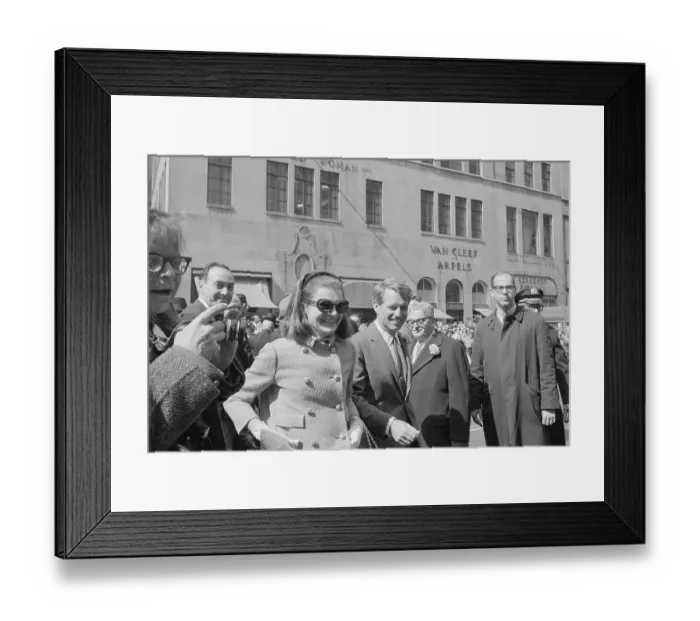 Framed Print : Mrs. Kennedy and Robert F. Kennedy Framed Print : Mrs. Kennedy and Robert F. Kennedy