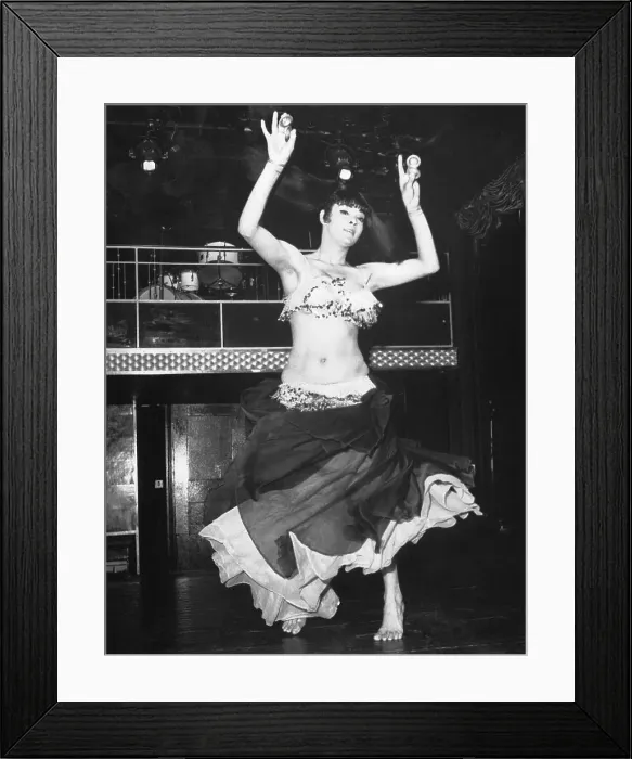 Framed Print : Lady Moynihan Performing as Belly Dancer Framed Print : Lady Moynihan Performing as Belly Dancer