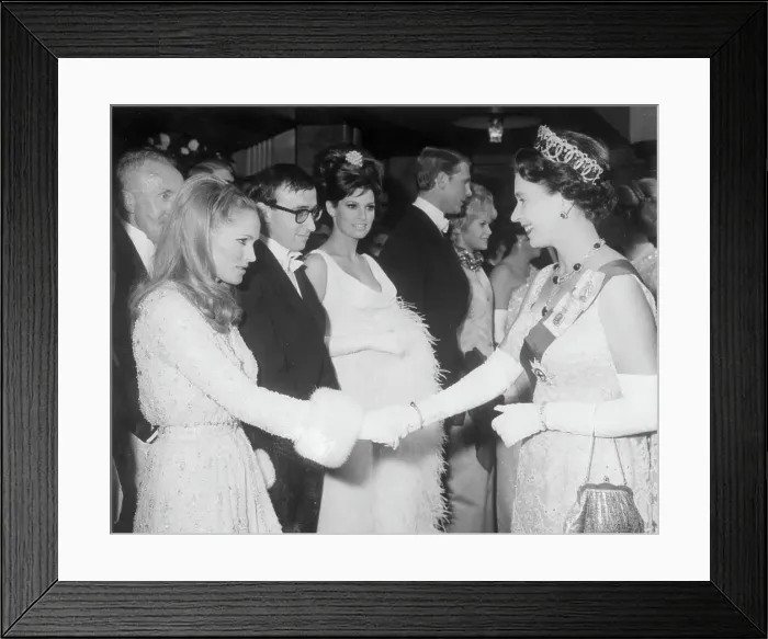 Framed Print : Ursula Andress & Queen Elizabeth II Framed Print : Ursula Andress & Queen Elizabeth II