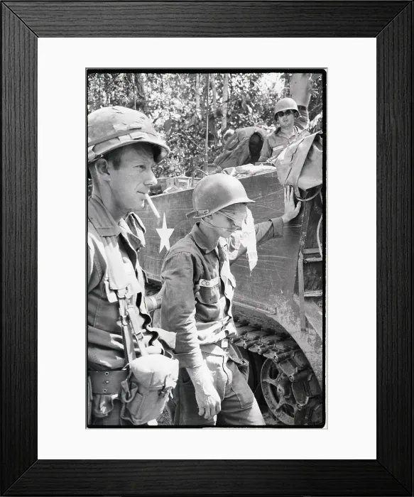 Framed Print : Soldiers near Tank Framed Print : Soldiers near Tank