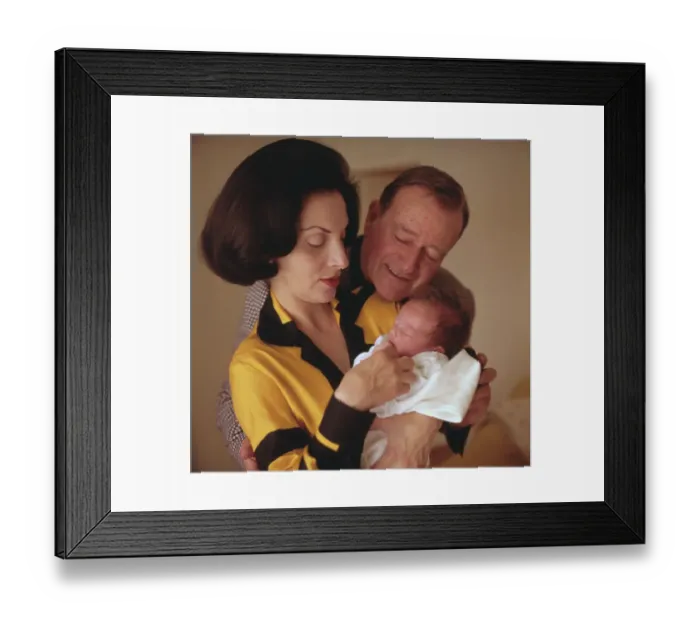 Framed Print : John Wayne with Family Framed Print : John Wayne with Family