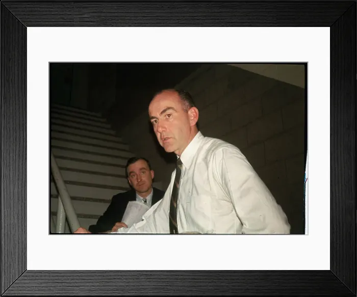 Framed Print : Jack Ramsey Talking to Reporters Framed Print : Jack Ramsey Talking to Reporters