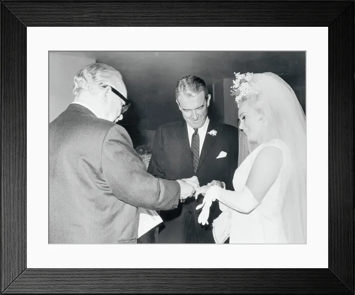 Framed Print : Zsa Zsa Gabor and Joshua S. Cosden Framed Print : Zsa Zsa Gabor and Joshua S. Cosden