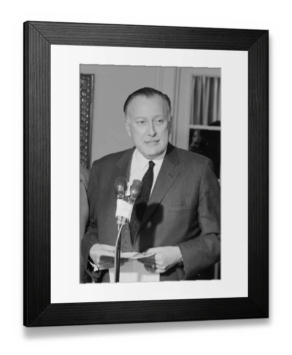 Framed Print : Portrait of Pierre Sevigny