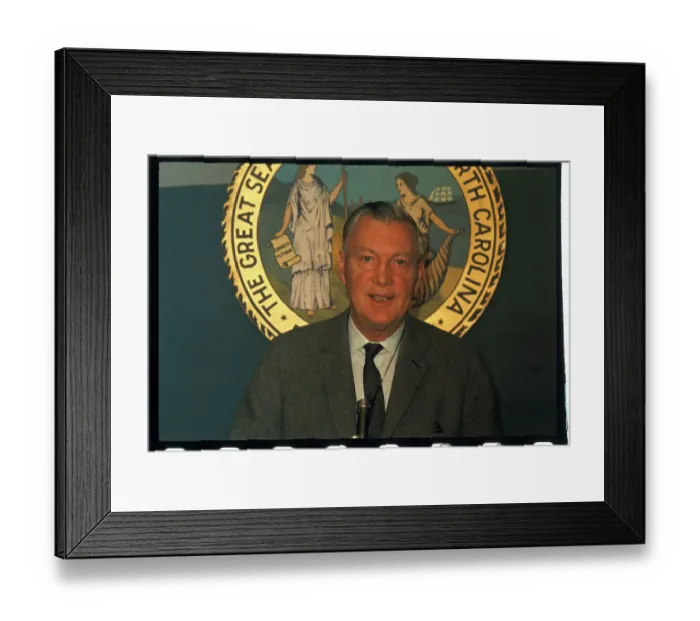 Framed Print : Portrait of Governor Dan K. Moore Framed Print : Portrait of Governor Dan K. Moore