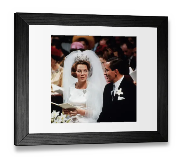 Framed Print : Portrait of Crown Princess Beatrix and Husband Framed Print : Portrait of Crown Princess Beatrix and Husband