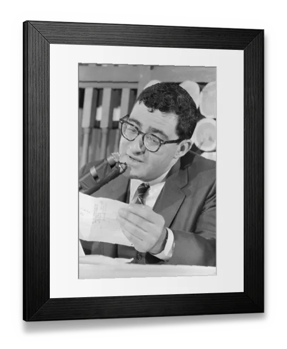 Framed Print : Bob Arum Reading Telegram About Clay-Terrell Bout Framed Print : Bob Arum Reading Telegram About Clay-Terrell Bout