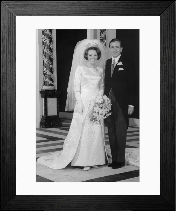 Framed Print : Wedding Portrait of Princess Beatrix and Claus von Amsberg Framed Print : Wedding Portrait of Princess Beatrix and Claus von Amsberg