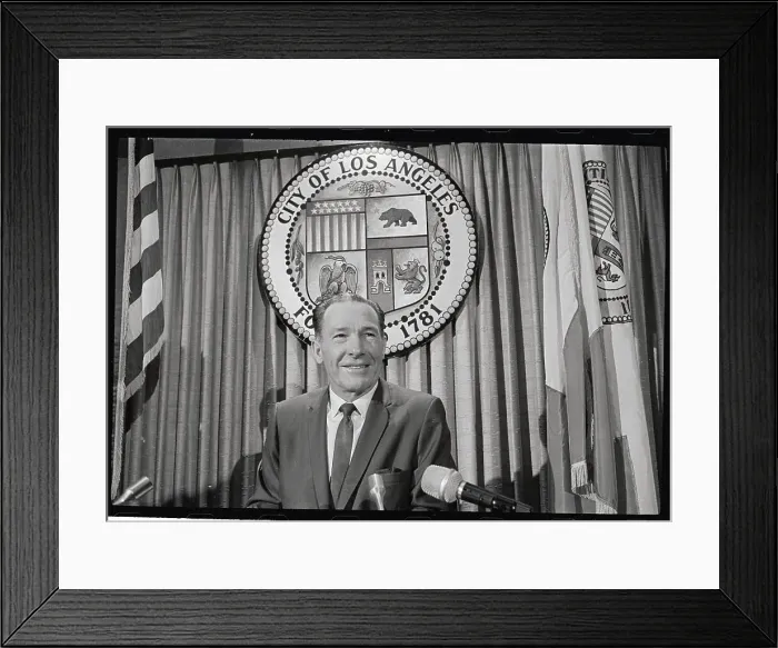 Framed Print : Portrait of Sam Yorty Framed Print : Portrait of Sam Yorty