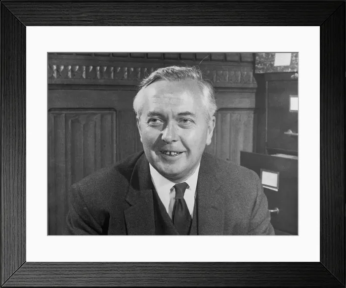 Framed Print : Portrait of Harold Wilson Framed Print : Portrait of Harold Wilson