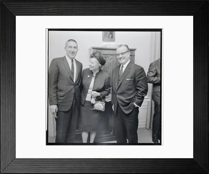 Framed Print : Stewart Udall Talking To Colleagues Framed Print : Stewart Udall Talking To Colleagues