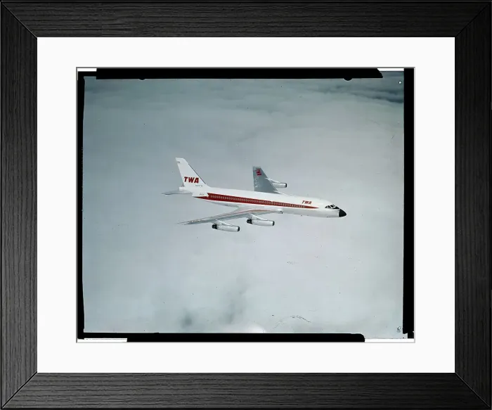 Framed Print : TWA DC-8 Jet Flying Framed Print : TWA DC-8 Jet Flying