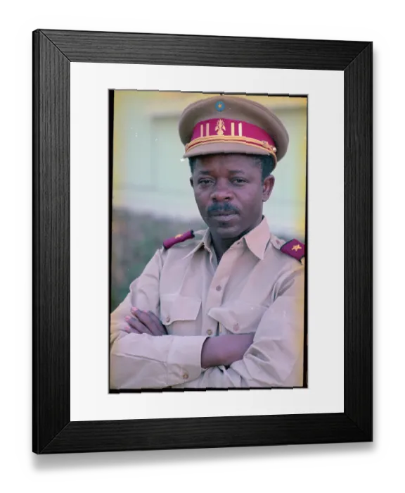 Framed Print : Portrait of Leonard Mulamba Framed Print : Portrait of Leonard Mulamba