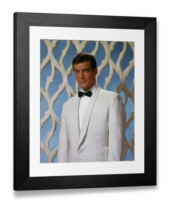 Framed Print : Roger Moore in Dinner Jacket Framed Print : Roger Moore in Dinner Jacket