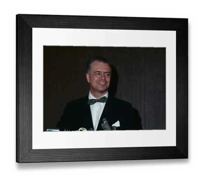 Framed Print : Portrait of G Mennen Williams Framed Print : Portrait of G Mennen Williams
