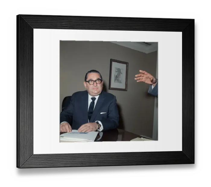 Framed Print : Portrait of Joseph E. Levine Framed Print : Portrait of Joseph E. Levine