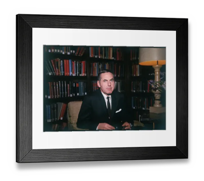 Framed Print : Portrait of William Meredith Framed Print : Portrait of William Meredith