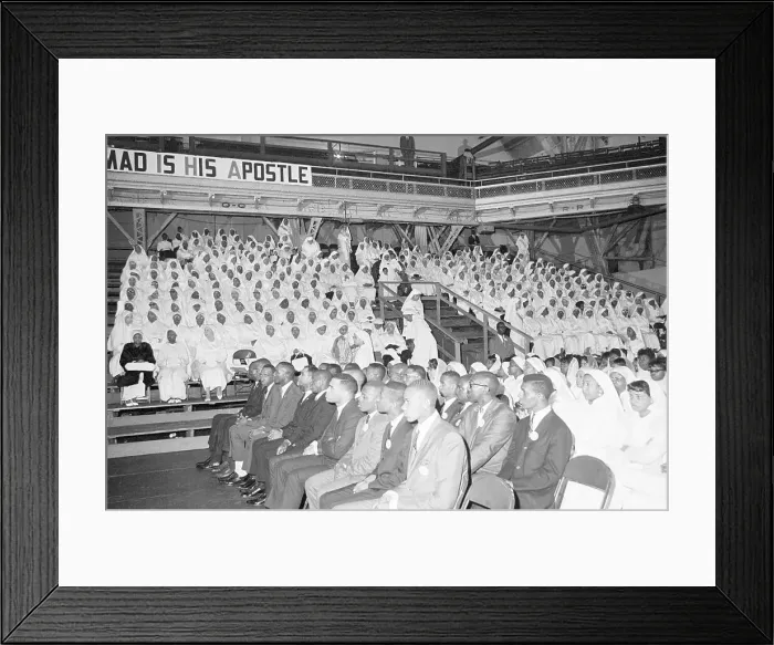 Framed Print : Black Muslim Convention in Chicago Framed Print : Black Muslim Convention in Chicago