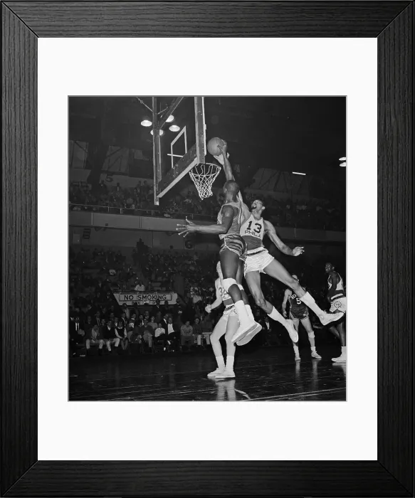 Framed Print : Walt Bellamy Scoring on Wilt Chamberlain Framed Print : Walt Bellamy Scoring on Wilt Chamberlain