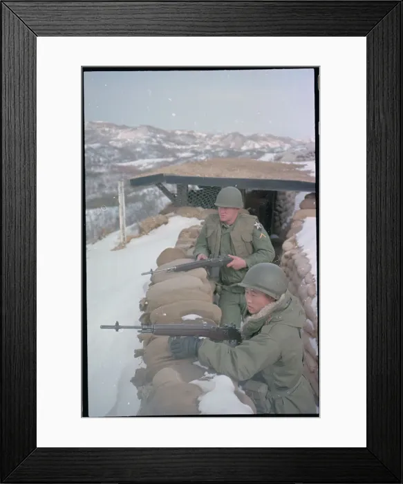 Framed Print : Troops Watching over Area Framed Print : Troops Watching over Area