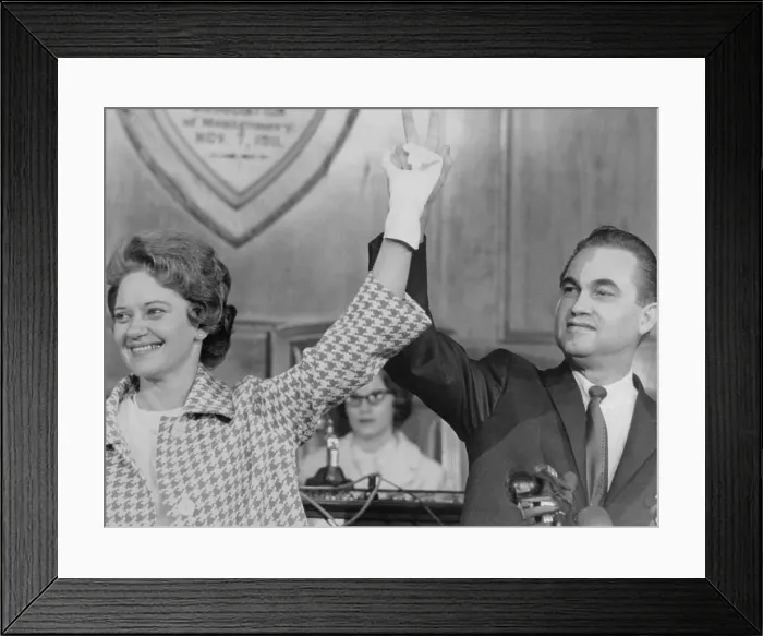 Framed Print : Portraits of Mr. & Mrs. George C. Wallace Framed Print : Portraits of Mr. & Mrs. George C. Wallace