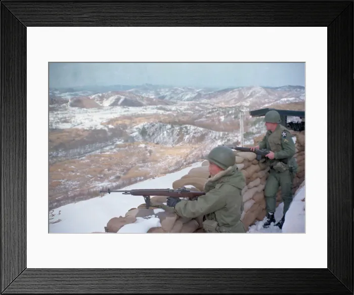 Framed Print : Troops Watching over Area Framed Print : Troops Watching over Area