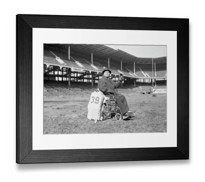 Framed Print : Roy Campanella Saying Goodbye to Ebbets Field Framed Print : Roy Campanella Saying Goodbye to Ebbets Field
