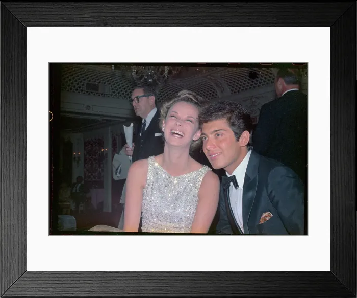 Framed Print : Portrait of Paul Anka with His Wife Framed Print : Portrait of Paul Anka with His Wife
