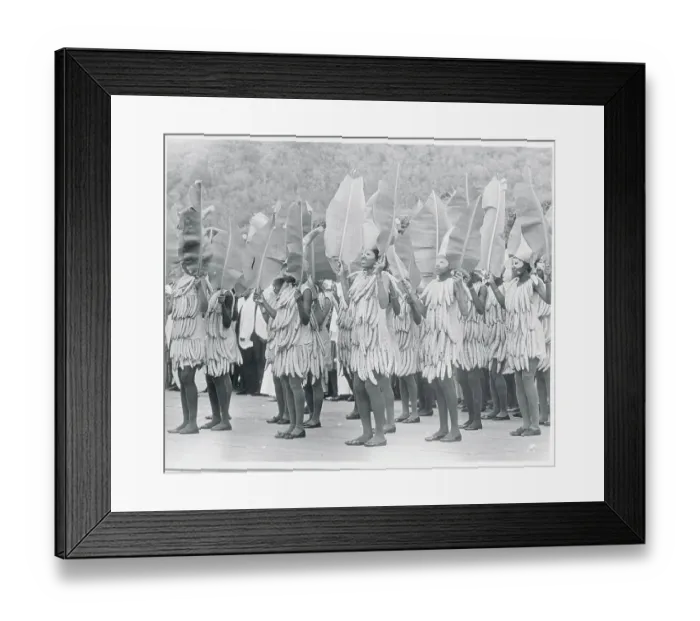 Framed Print : Grenada's Natives Performing for British Royalty Framed Print : Grenada's Natives Performing for British Royalty
